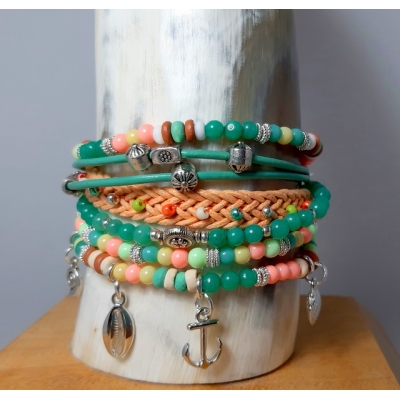 zomerse pastel armband zomerse pastel armband